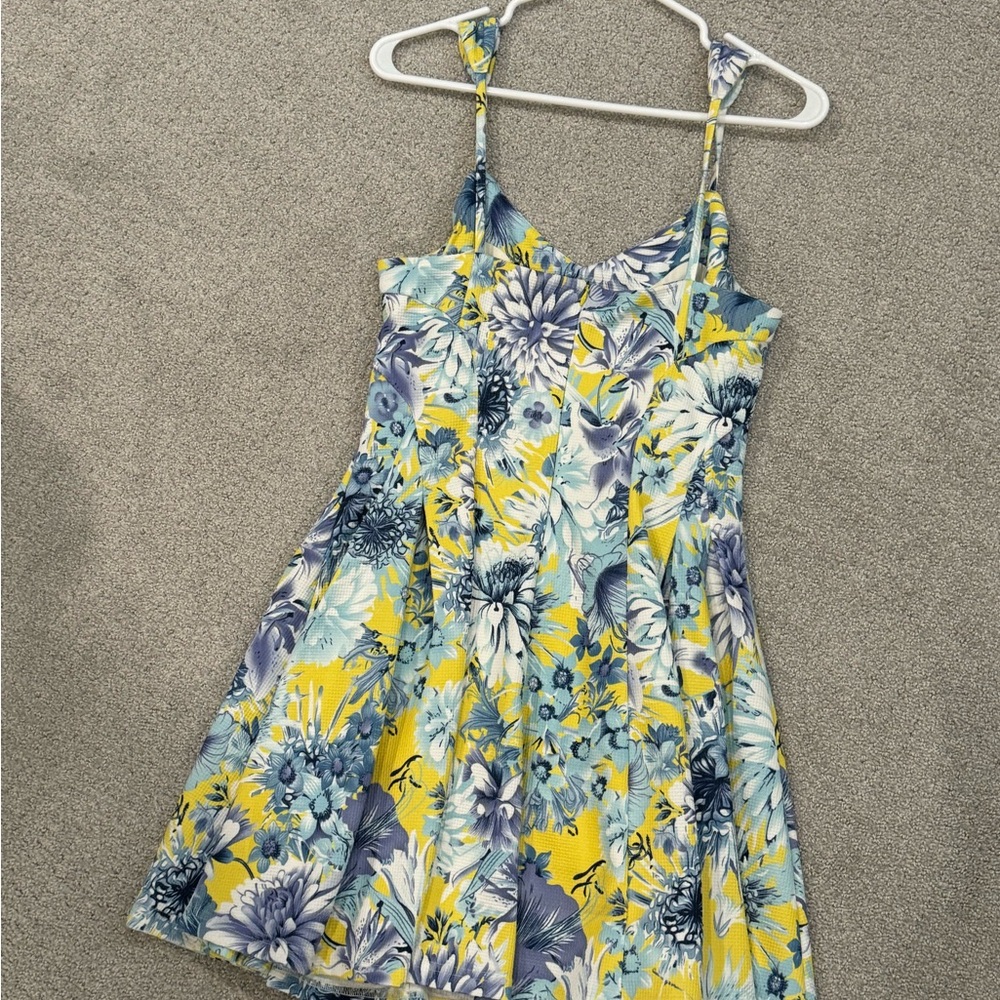 Nordstrom J.O.A. Strappy Floral A-Line Dress M